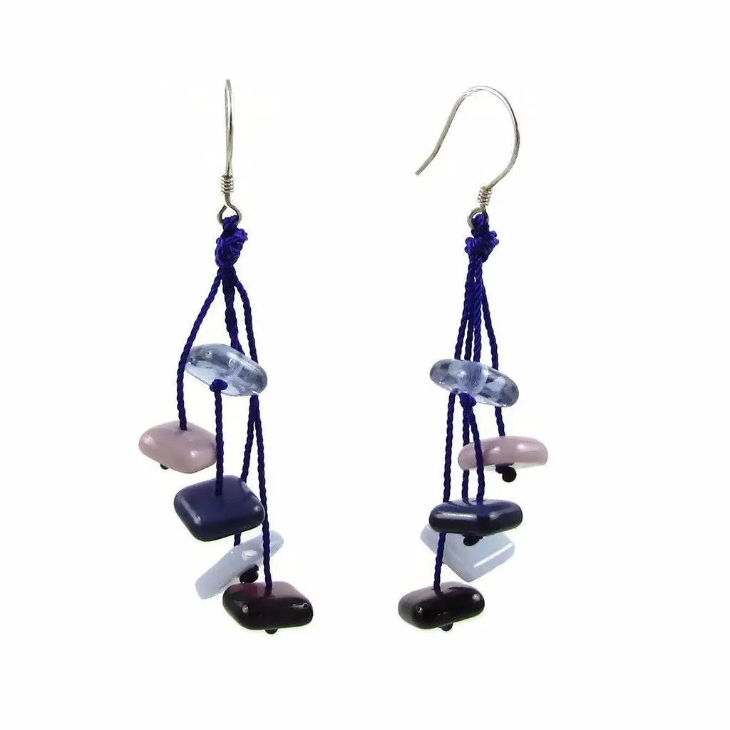 Zen Glass Earrings - Cherry