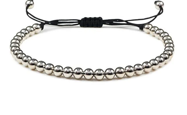 Zircon Crystal Stone Micropaved Beaded Bracelet